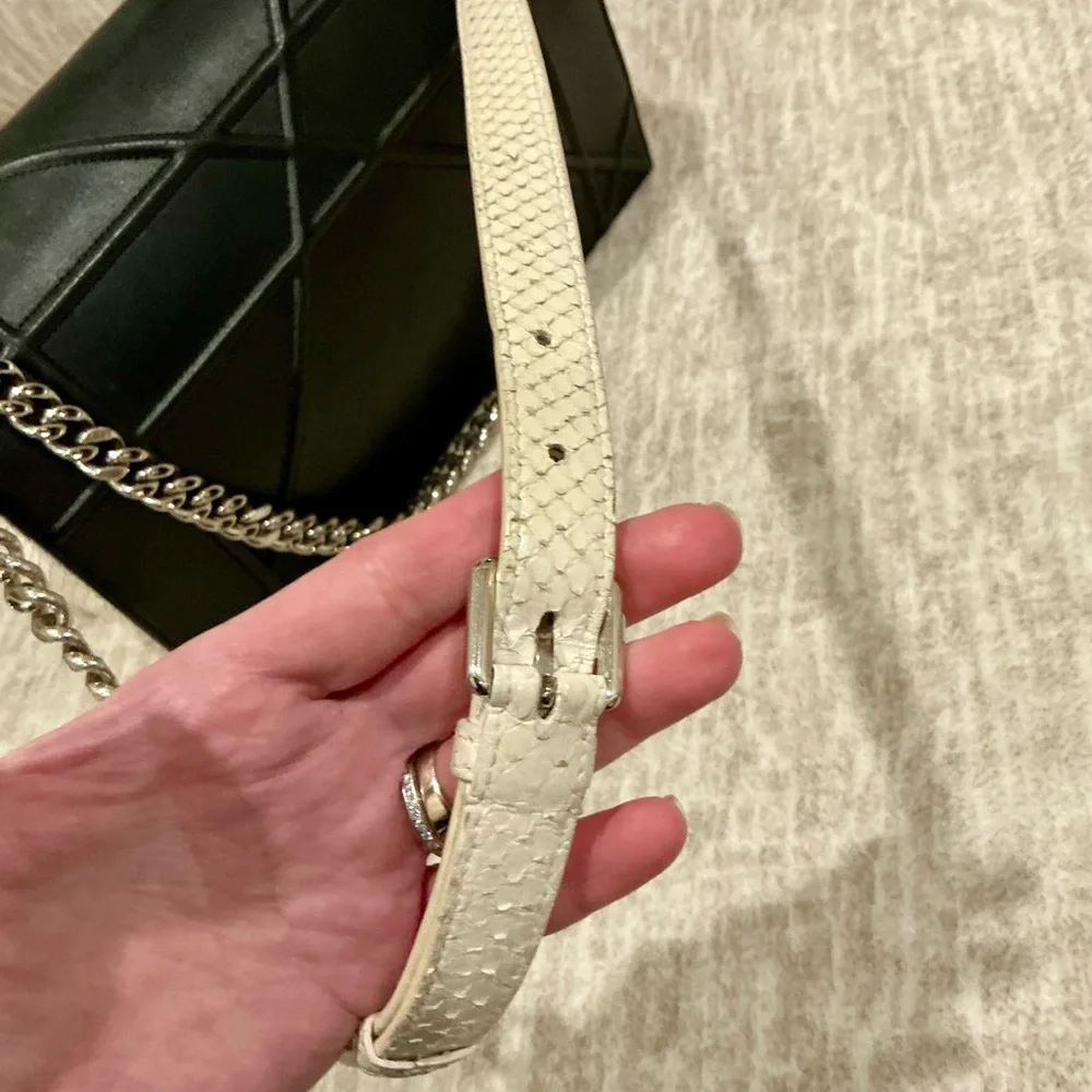✨💎RARE💎✨PYTHON DIOR DIORAMA MEDIUM BAG W/ DUSTY & GIFT. - Picture 11 of 14